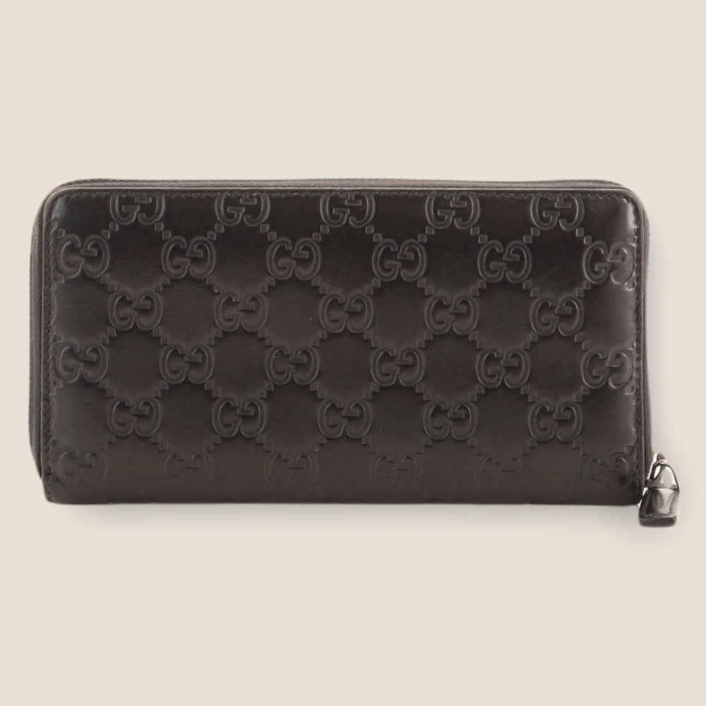 Gucci Zip Closure Guccisma Wallet